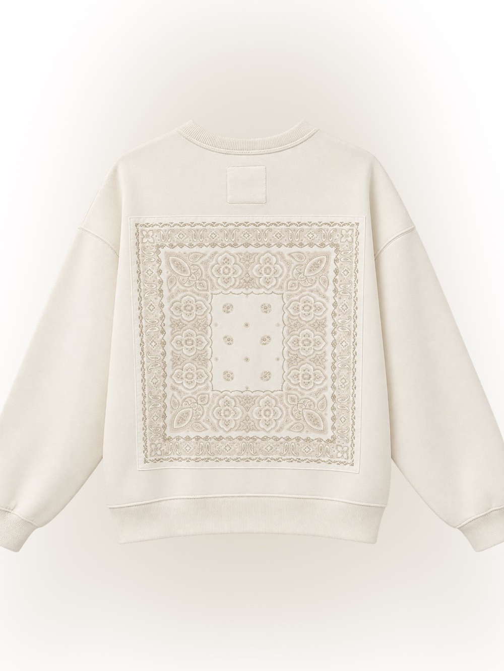 aerie Cream Bandana-Back Crew Sweatshirt